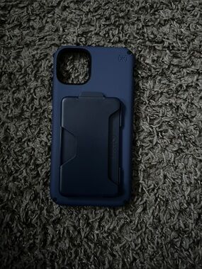 speck Navy Blue Card Holder Phone Case